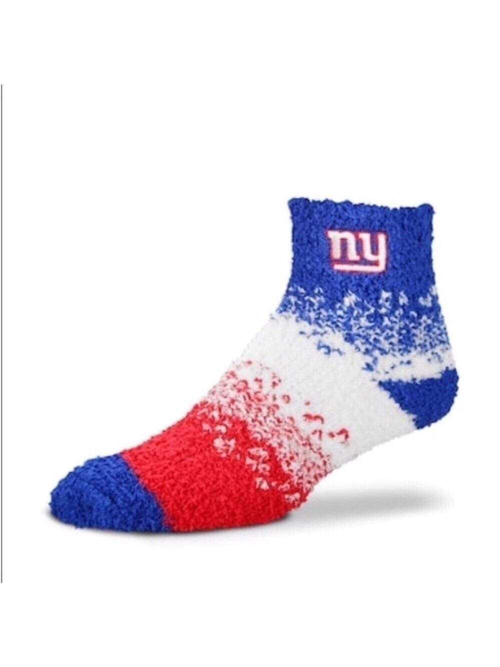 NFL New York Giants unisex one size fits most fuzzy socks red white blue